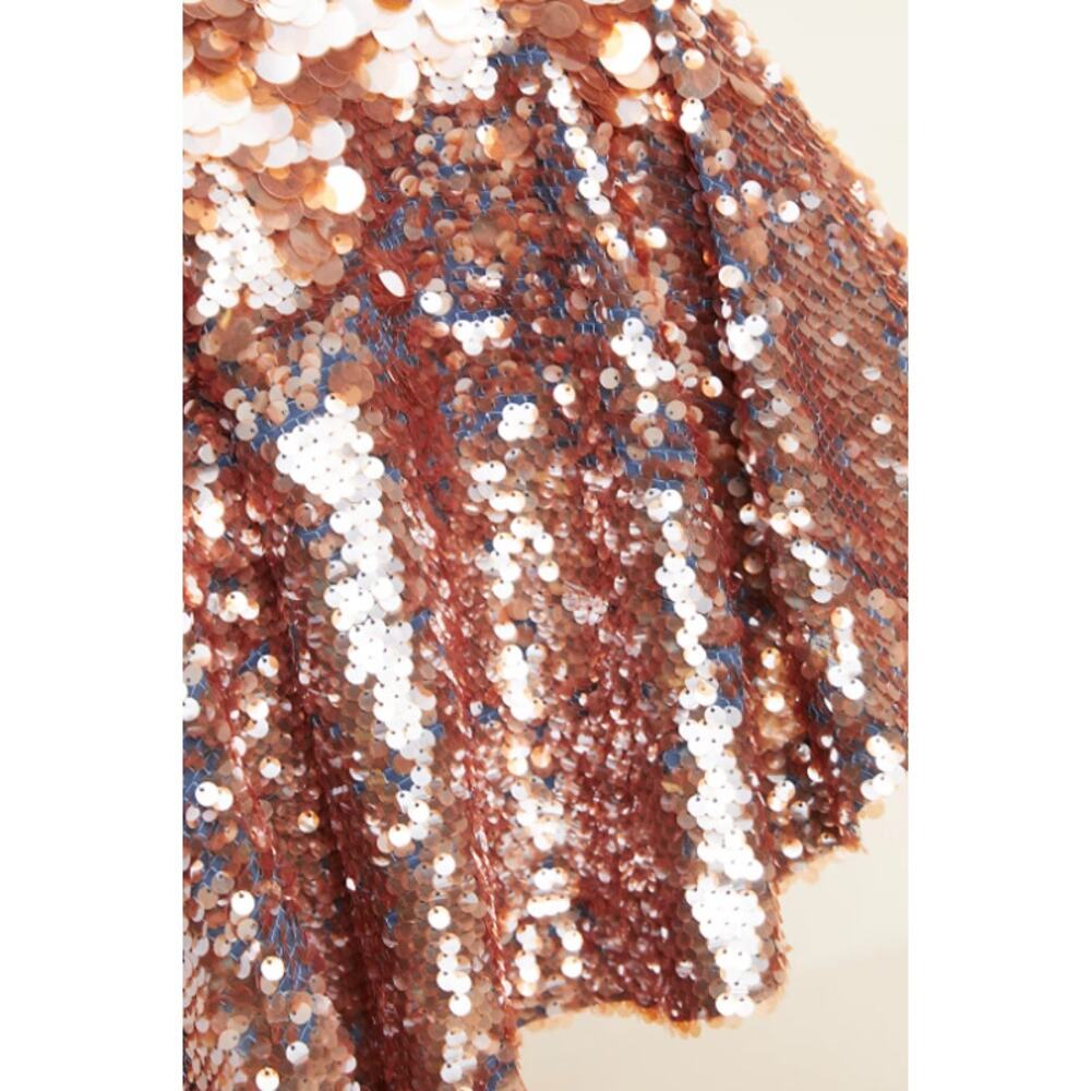NWT Anthropologie Dhruv Kapoor Leonita Sequin Asymmetrical Skirt Size 0 - Picture 2 of 11